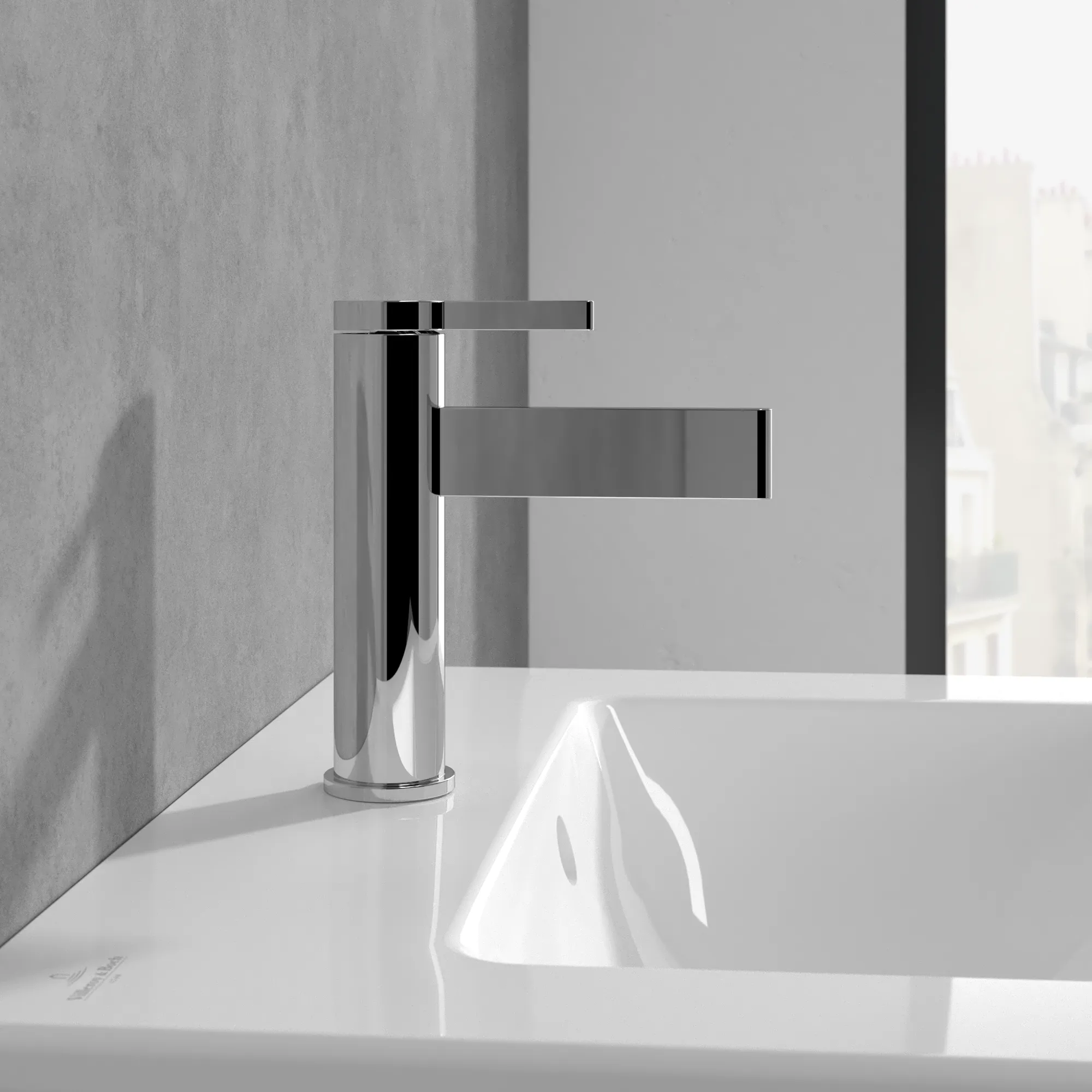 Einhand-Waschtischarmatur „Dawn“ 14,9 cm Ausladung 100 mm in Chrom Einhand-Waschtischarmatur „Dawn“ 14,9 cm Ausladung 100 mm in Chrom