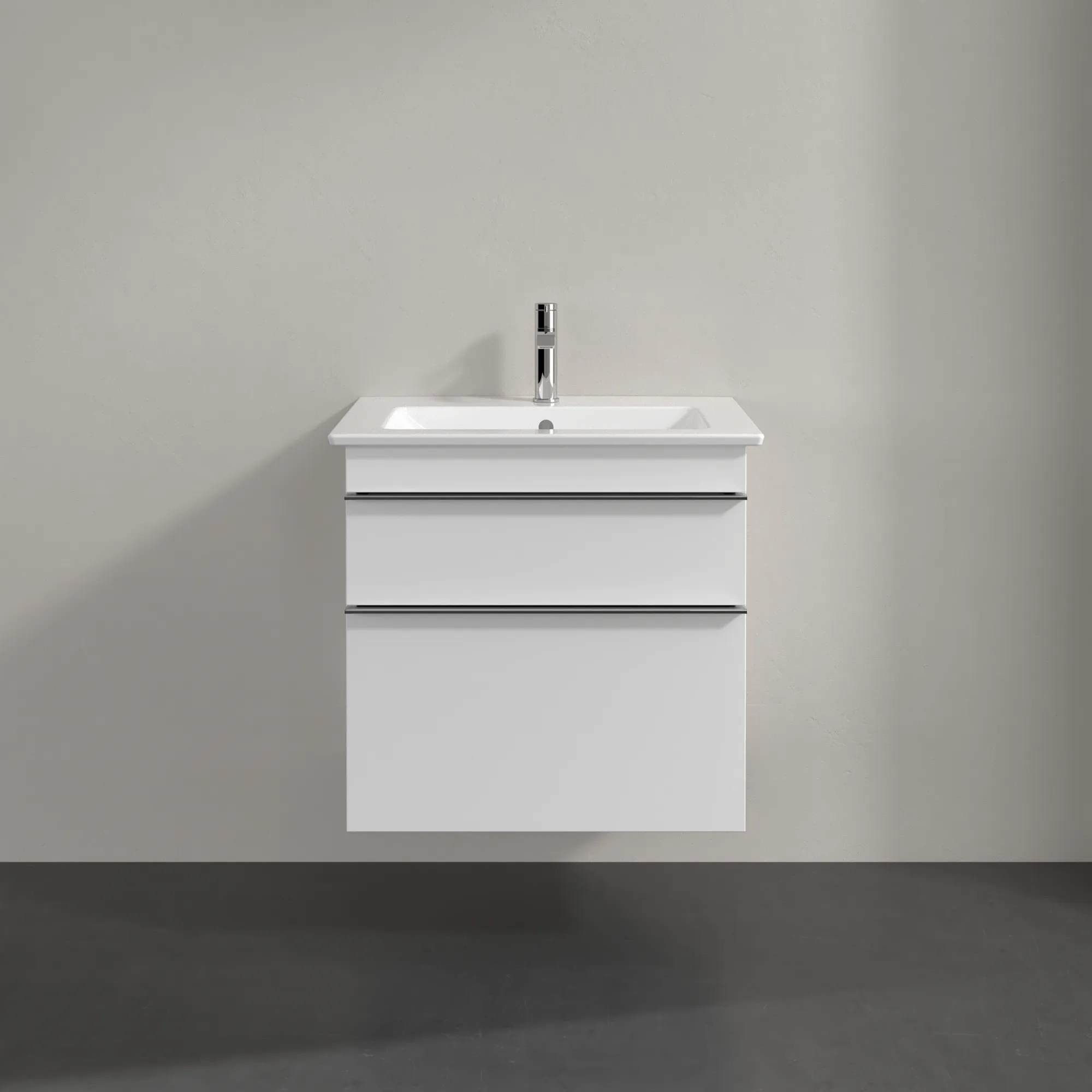 Villeroy & Boch Waschtischunterschrank „Venticello“ für Schrankwaschtisch 603 × 590 × 502 mm Glossy White, für Becken mittig
