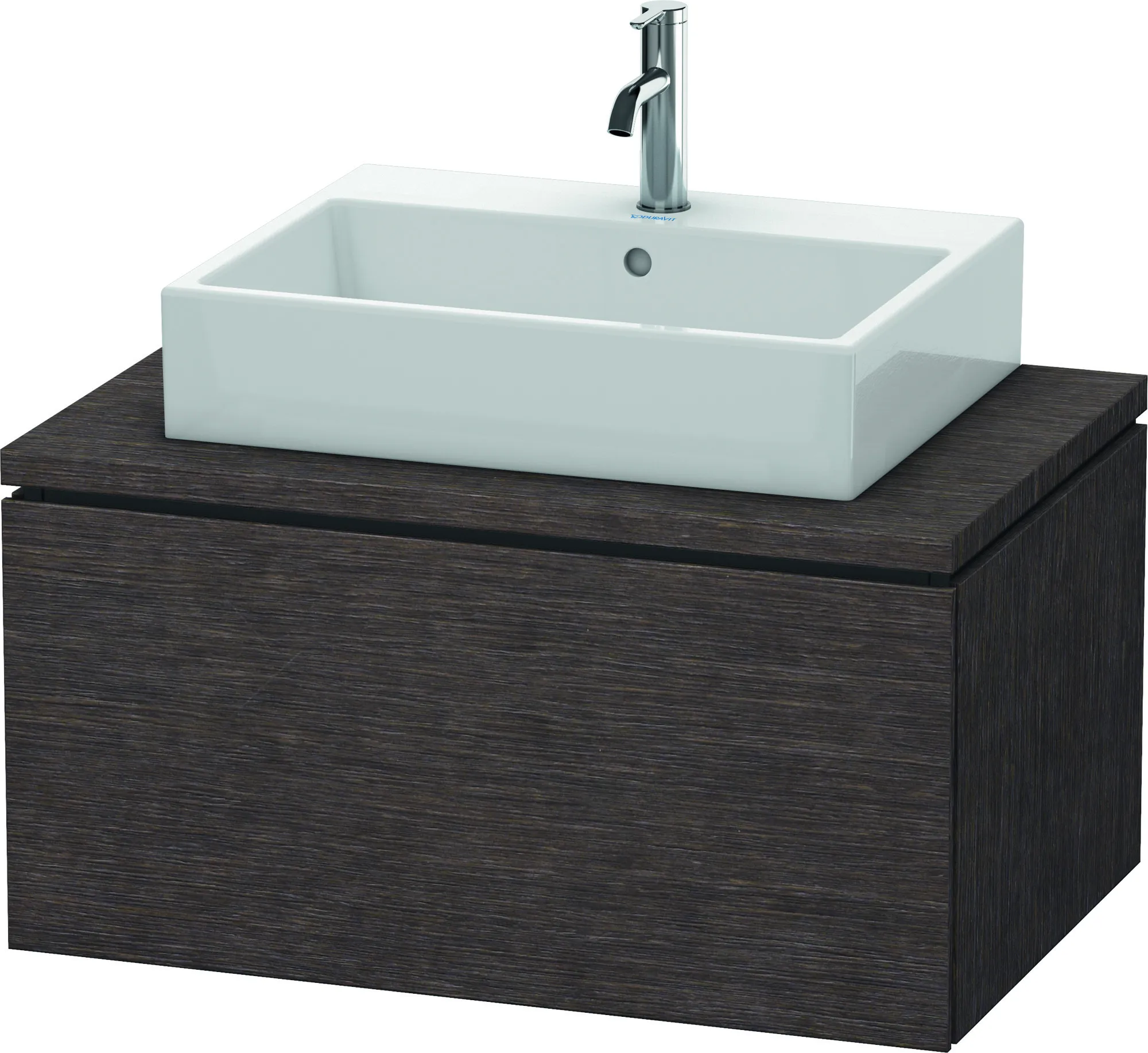 Duravit Waschtischunterschrank wandhängend „L-Cube“ 82 × 40 × 54,7 cm Eiche Dunkel gebürstet