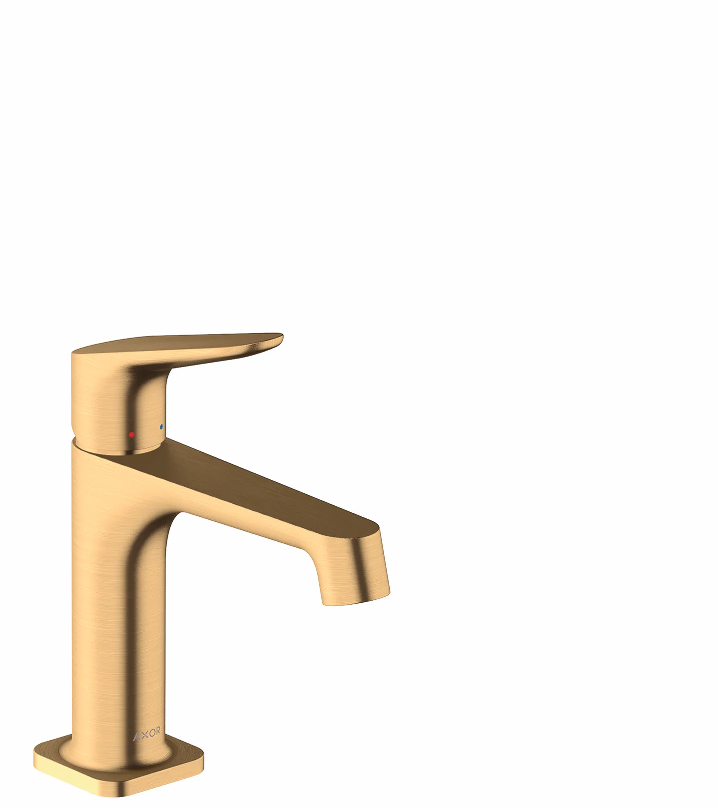 Hansgrohe AXOR Citterio M Einhebel-Waschtischmischer 100 mit Zugstangen-Ablaufgarnitur, Brushed Brass Hansgrohe AXOR Citterio M Einhebel-Waschtischmischer 100 mit Zugstangen-Ablaufgarnitur, Brushed Brass