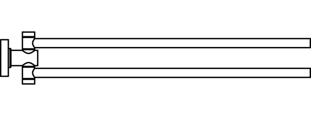 Handtuchstange IOM doppelt Brushed Gold Handtuchstange IOM doppelt Brushed Gold