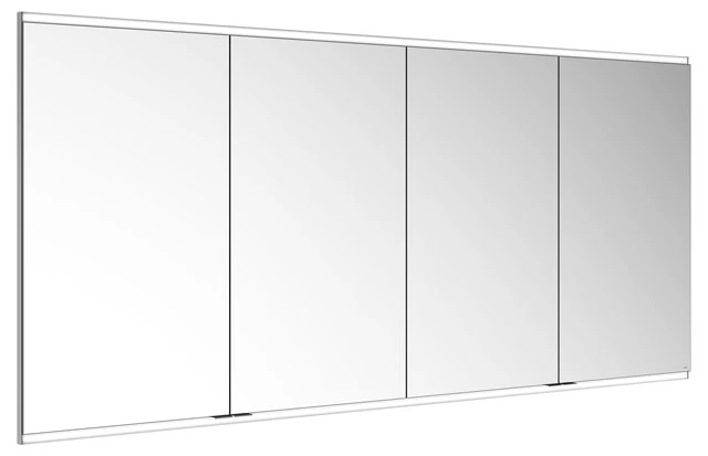 KEUCO Wandeinbau Spiegelschrank 4-türig „Royal Modular 2.0“ in Silber (eloxiert), Unterputz, mit Beleuchtung 2100 × 900 × 160 mm KEUCO Wandeinbau Spiegelschrank 4-türig „Royal Modular 2.0“ in Silber (eloxiert), Unterputz, mit Beleuchtung 2100 × 900 × 160 mm