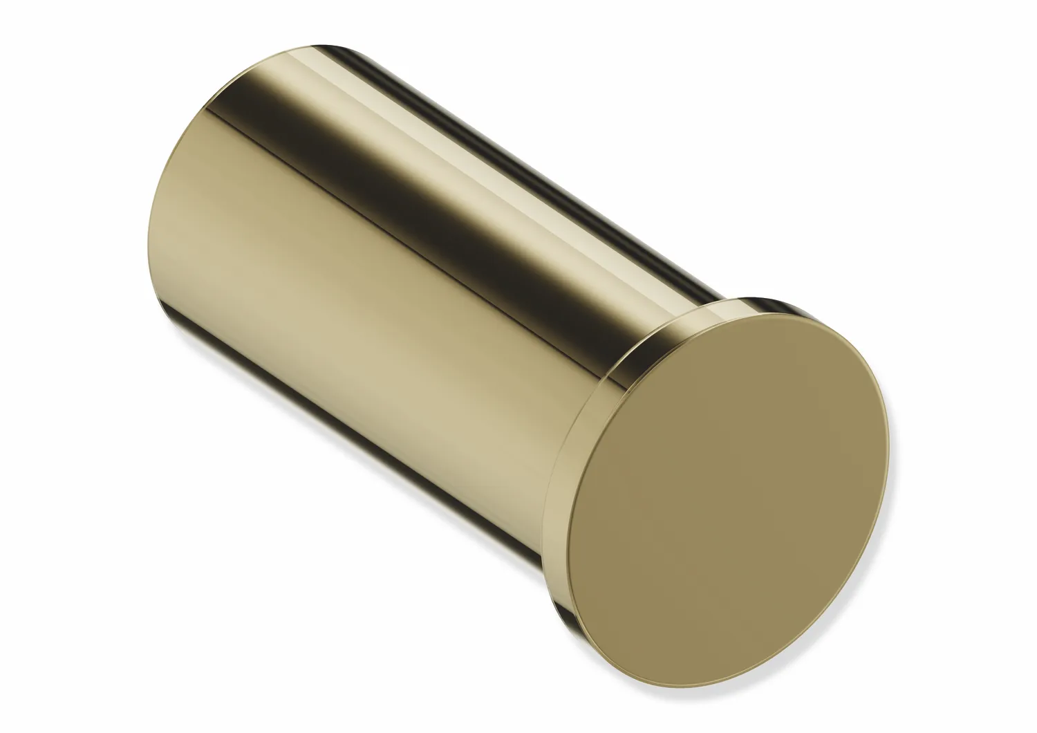 Einzelhaken des Systems 162, Edelstahl, PVD, Länge 35 mm, D: 15 mm, in Farbe CK (Messing glänzend) Einzelhaken des Systems 162, Edelstahl, PVD, Länge 35 mm, D: 15 mm, in Farbe CK (Messing glänzend)