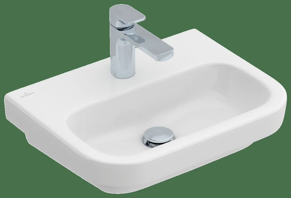 Villeroy & Boch Architectura Handwaschbecken 500x380mm re-eckig 1HL. o. ÜL. Weiß Alpin