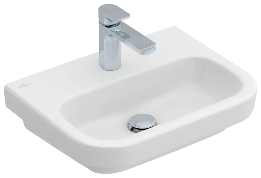 Villeroy & Boch Architectura Handwaschbecken 500x380mm re-eckig 1HL. o. ÜL. Weiß Alpin