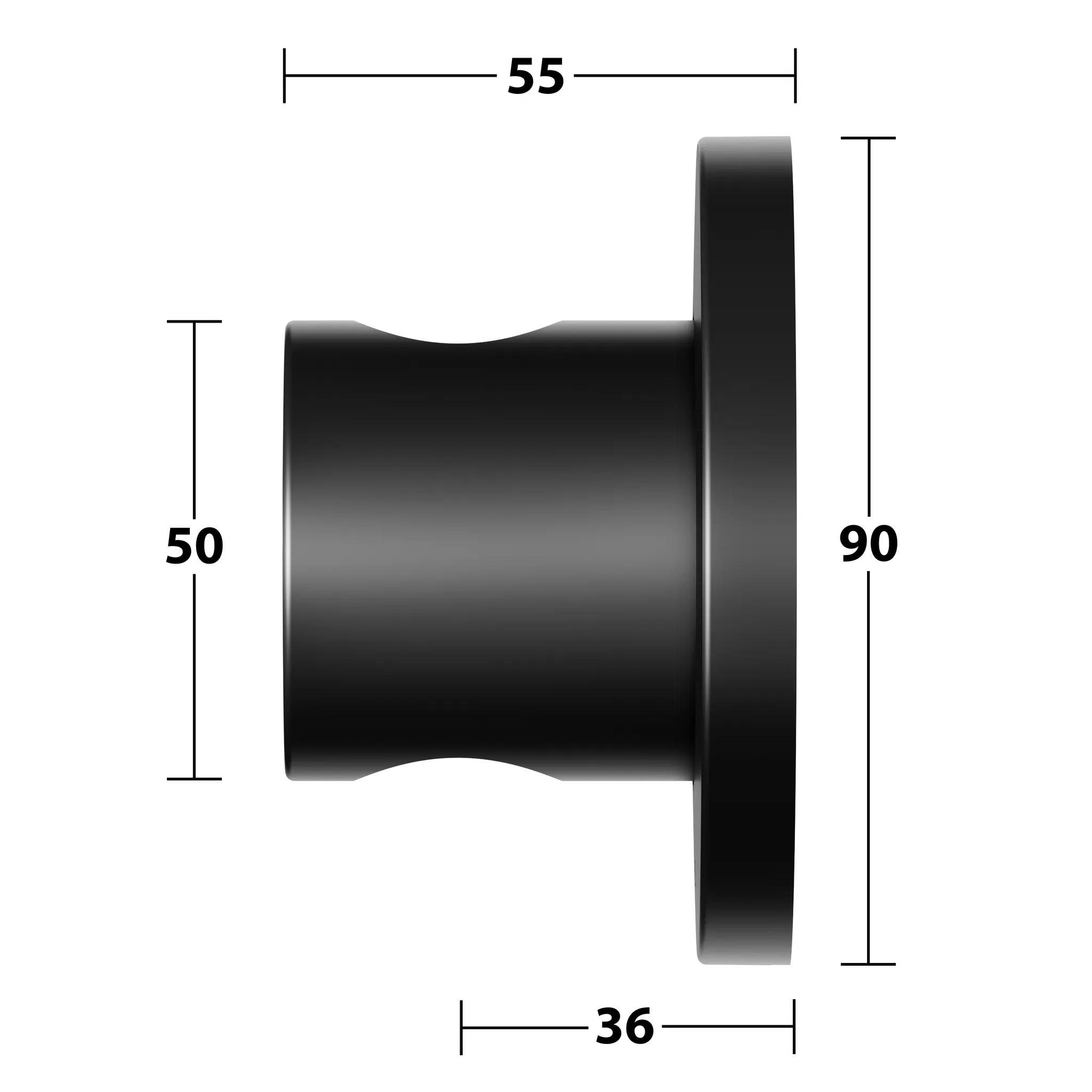 KEUCO IXMO Brausehalter rund schwarz matt KEUCO IXMO Brausehalter rund schwarz matt