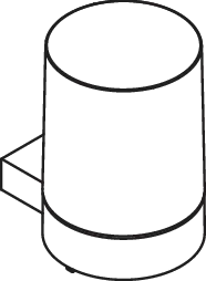 HEWI Seifenspender mit Halter, schwarz matt HEWI Seifenspender mit Halter, schwarz matt