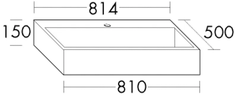 burgbad Crono Mineralguss-Waschtisch Alpinweiss