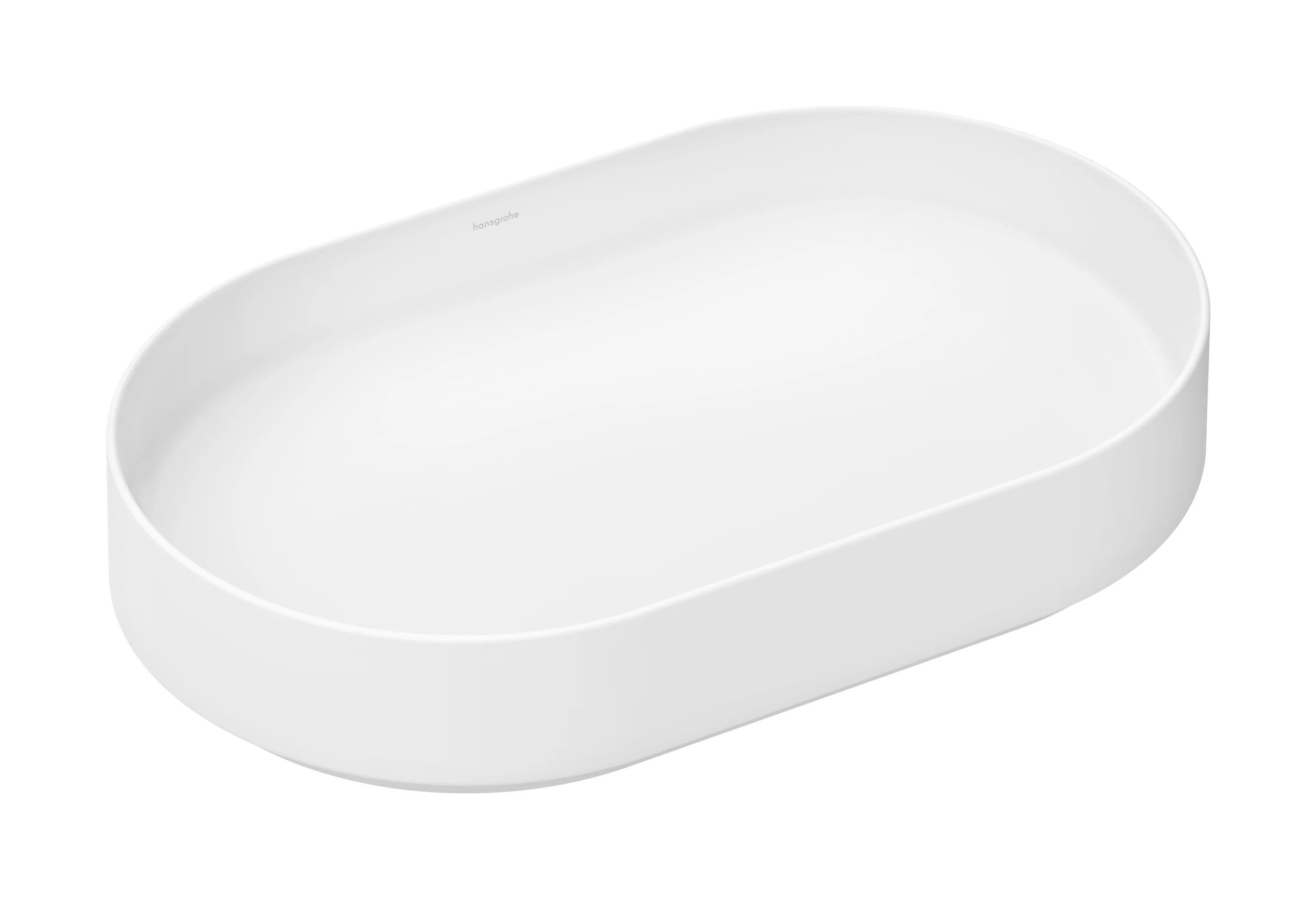 Hansgrohe Aufsatzwaschtisch Xuniva Evo U, matt, 650x400 mm, Beckenhöhe 120 mm, ohne Hahnloch und Überlauf