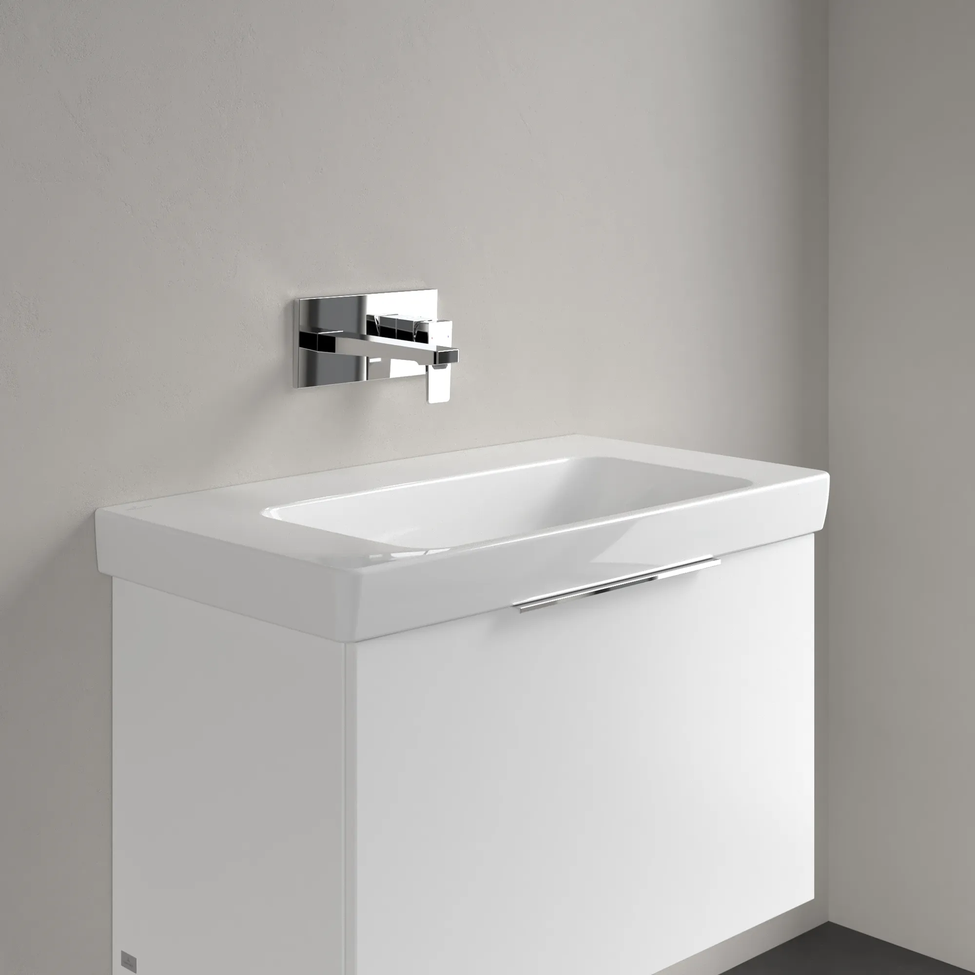 Villeroy & Boch Waschbecken „Architectura“ 800 × 455 × 165 mm, ohne Hahnlochbohrung, für Becken mittig