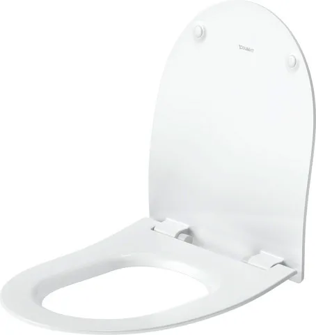 Duravit Univ.WC-Sitz D-shaped Tief 421mm Ülap Absenkaut. abnehmb. Scharn. Edelst. We