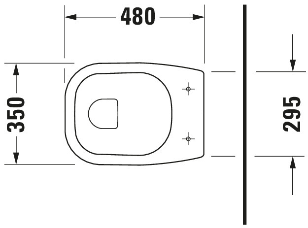 Stand-Flachspül-WC „D-Code“ 35 × 38,5 × 48 cm 