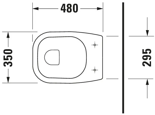 Stand-Flachspül-WC „D-Code“ 35 × 38,5 × 48 cm in, mit Spülrand