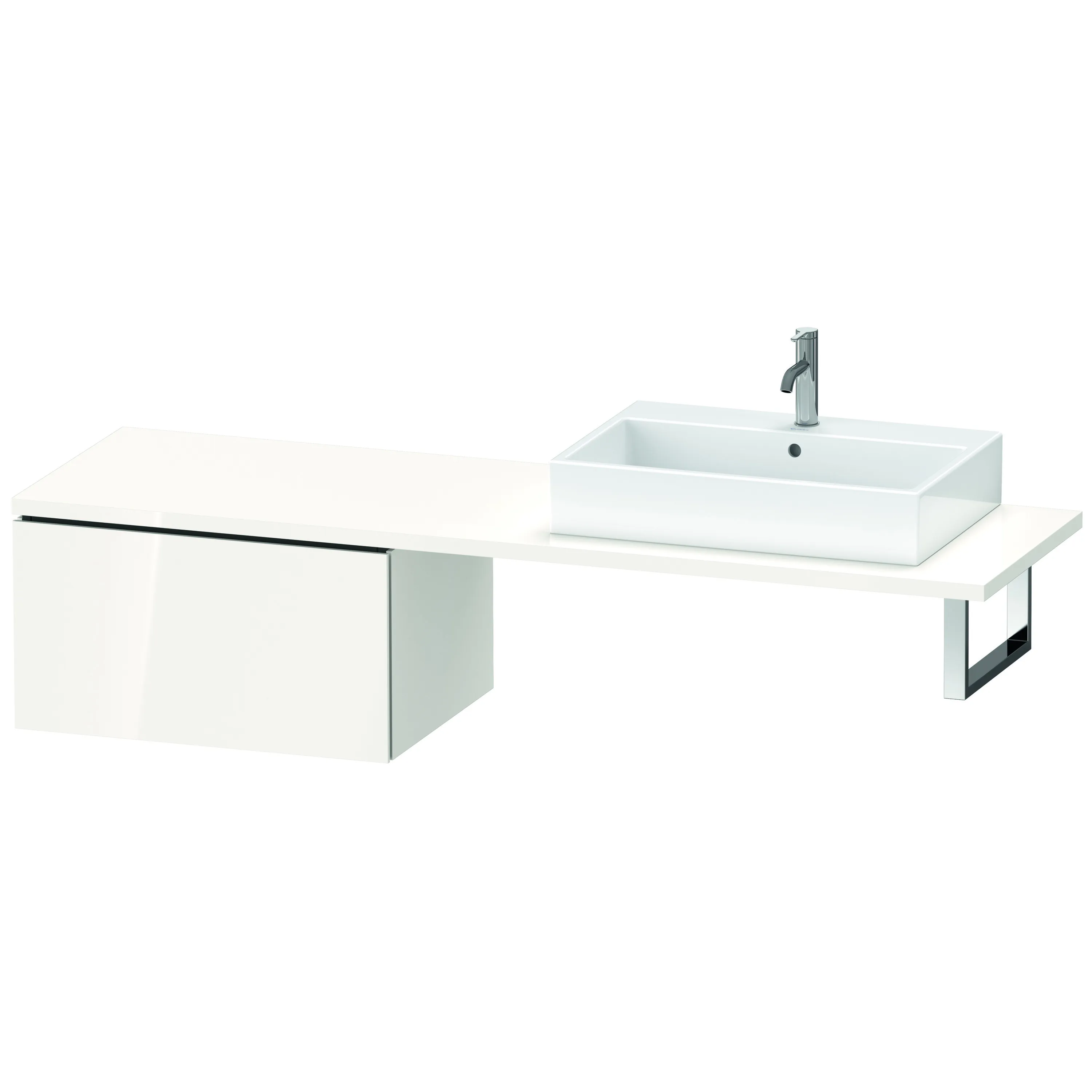 Duravit Unterschrank für Konsole „L-Cube“ 72 × 40 × 54,7 cm Weiß Hochglanz