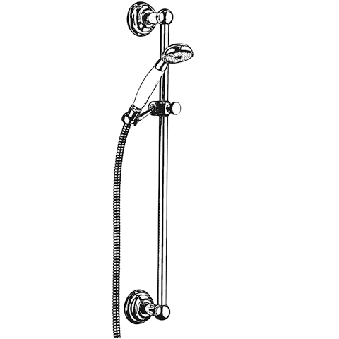 Kludi 1926 Duschgarnitur Wandstange 600mm chrom Kludi 1926 Duschgarnitur Wandstange 600mm chrom