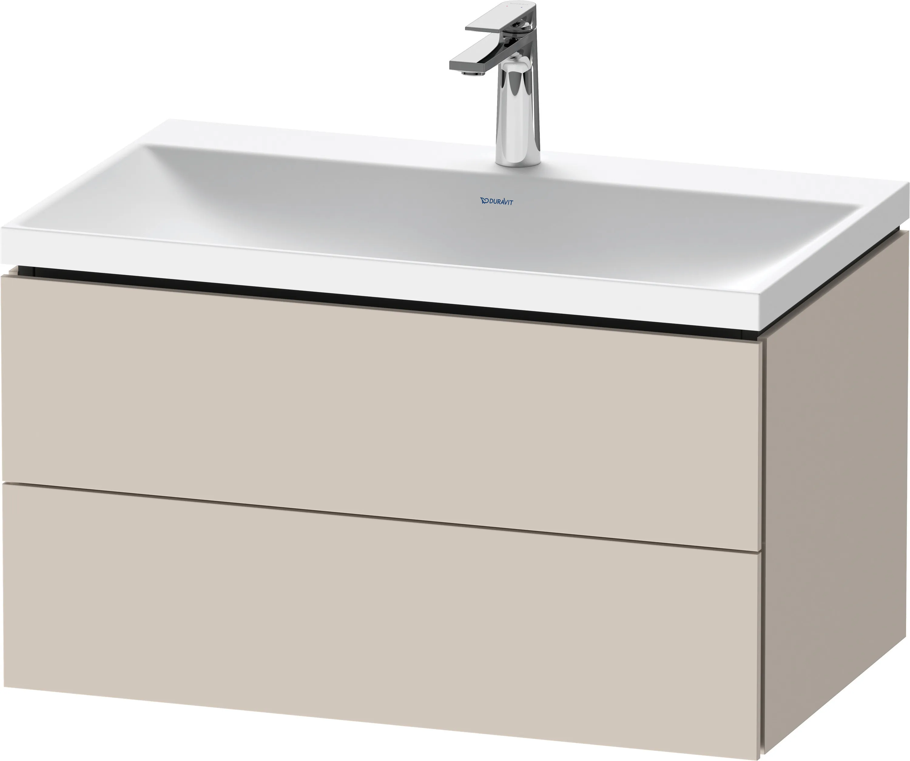 Duravit Möbelset c-shaped Set wandhängend wandhängend „L-Cube“ 80 × 48 × 48 cm Taupe Matt Duravit Möbelset c-shaped Set wandhängend wandhängend „L-Cube“ 80 × 48 × 48 cm Taupe Matt
