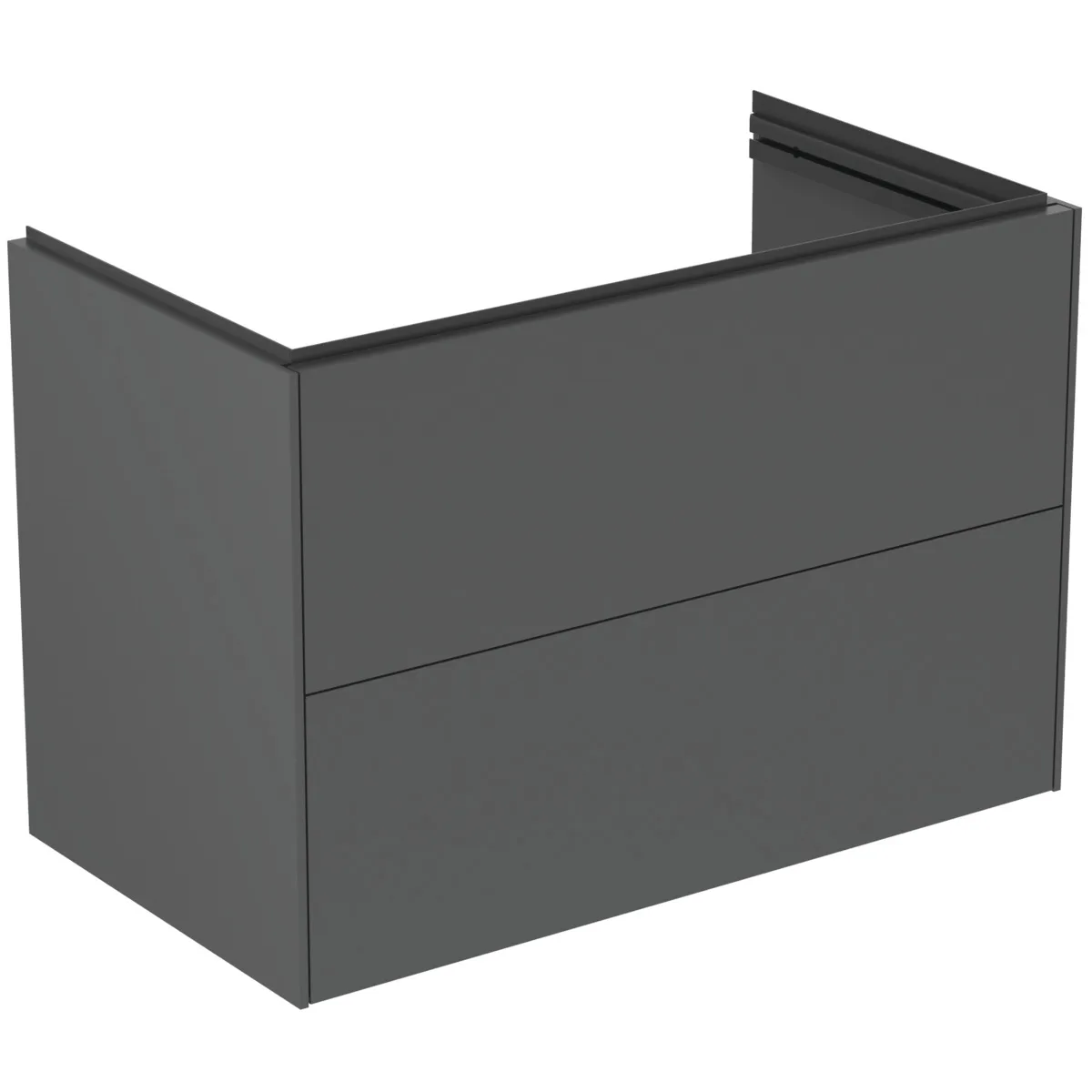 Ideal Standard Waschtischunterschrank „Conca“ 80 × 54,3 × 44 cm Anthrazit matt lackiert Ideal Standard Waschtischunterschrank „Conca“ 80 × 54,3 × 44 cm Anthrazit matt lackiert