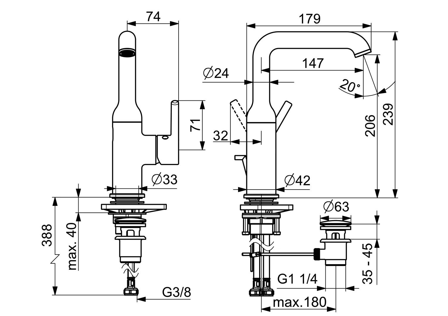 HansaVANTIS Style Waschtischarmatur Hansavantis 2022 Chrom HansaVANTIS Style Waschtischarmatur Hansavantis 2022 Chrom