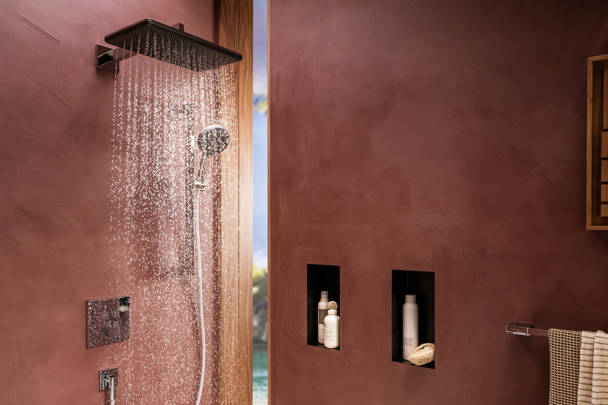 Hansgrohe XtraStoris Minimalistic Wandnische rahmenlos, Mattschwarz, 300 x 150 x 100 mm Hansgrohe XtraStoris Minimalistic Wandnische rahmenlos, Mattschwarz, 300 x 150 x 100 mm