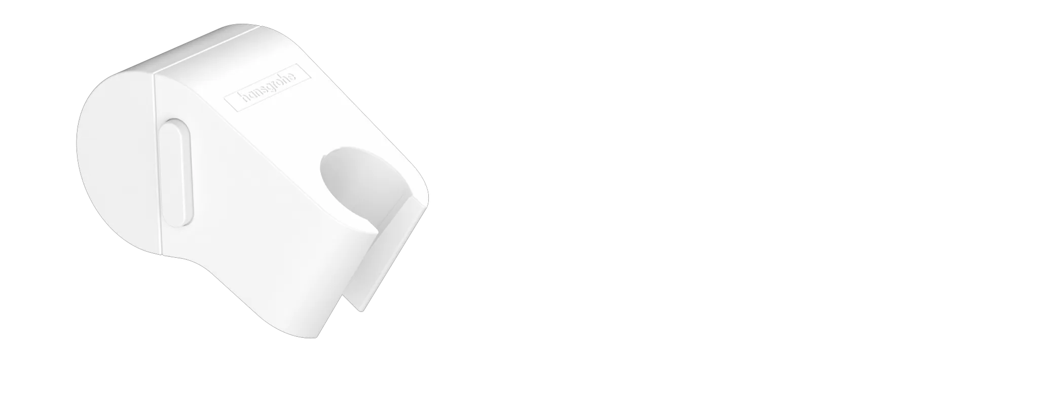 Hansgrohe WallStoris Push-Handbrausehalterung, Mattweiß Hansgrohe WallStoris Push-Handbrausehalterung, Mattweiß