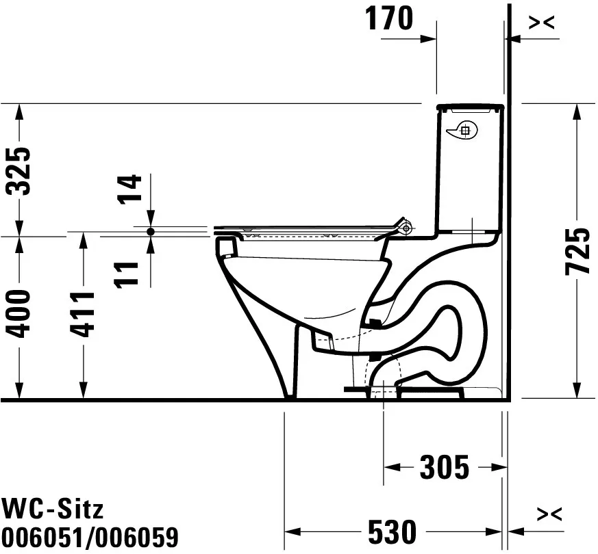 Duravit WC-Sitz „DuraStyle“ 35,9 × 48,9 × 5,4 cm