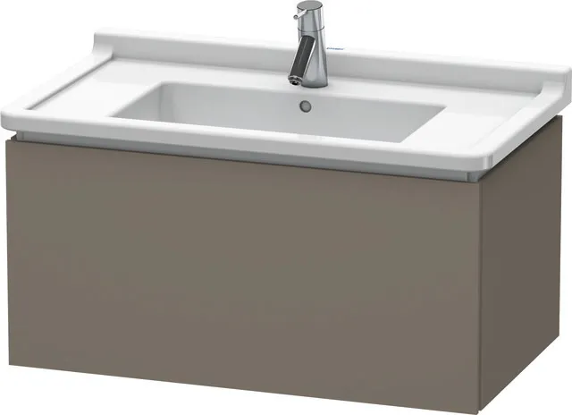Duravit Waschtischunterschrank wandhängend „L-Cube“ 82 × 40,8 × 46,9 cm Flannel Grey Seidenmatt