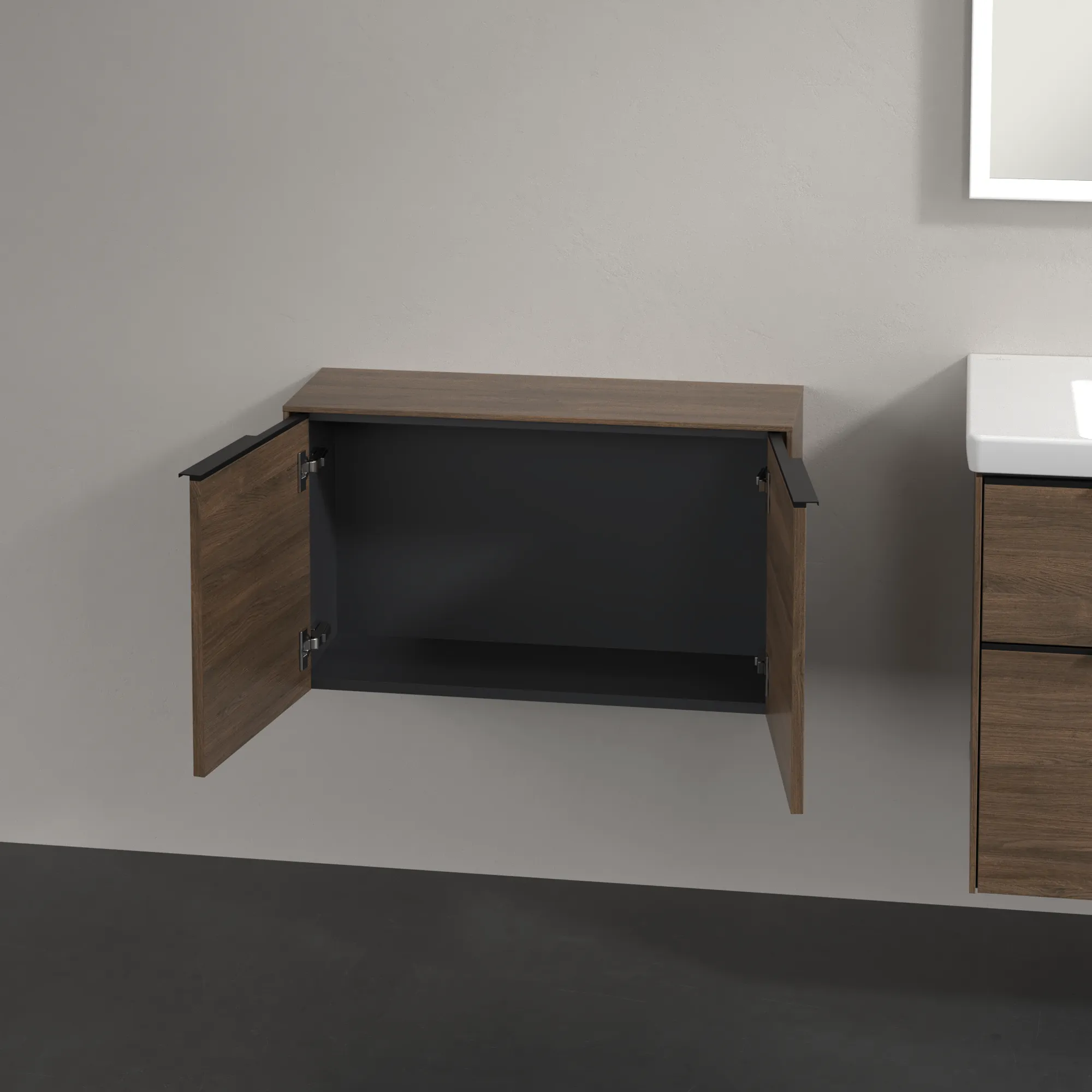 Villeroy & Boch Sideboard Subway 3.0 Arizona Oak, 728x423x240 mm, 2 Türen, SoftClosing, Wandmontage Villeroy & Boch Sideboard Subway 3.0 Arizona Oak, 728x423x240 mm, 2 Türen, SoftClosing, Wandmontage