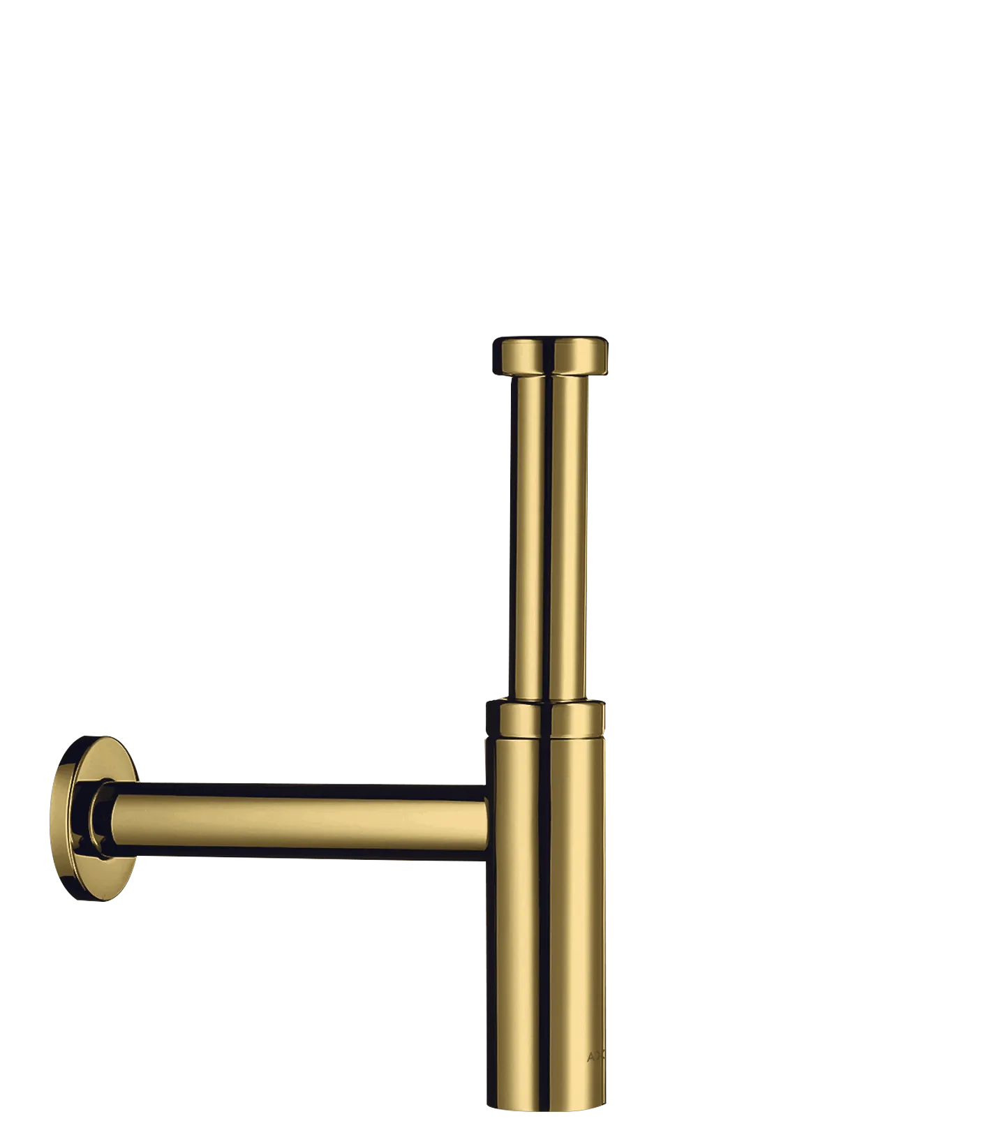 Hansgrohe AXOR Design Siphon Flowstar S, Polished Gold Optic, Verstellweg 60–165 mm, Wandabstand 330 mm, Stauwasserhöhe 75 mm, Anschluss G 1½