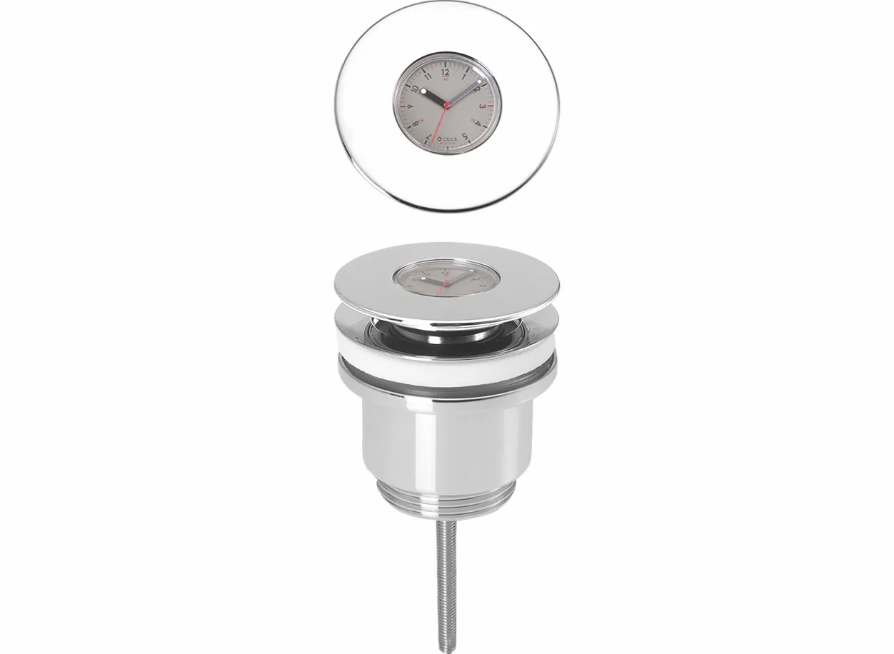 Design-Ablaufventil 1 1/4″ Messing vc mit Klick O Clock Excenterstopfen