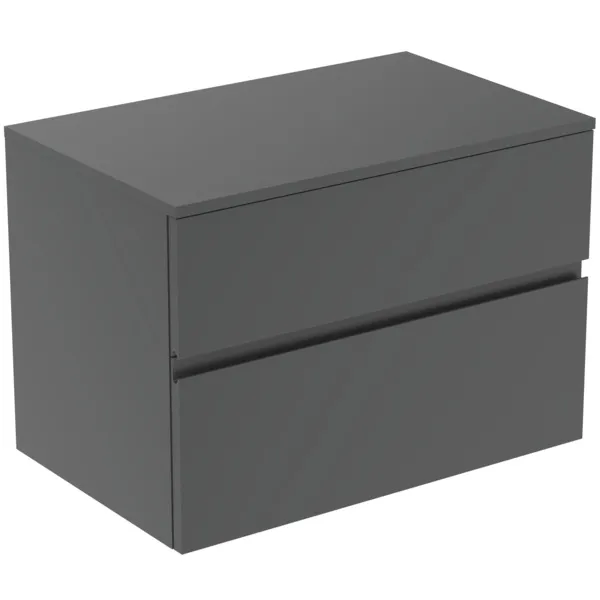 Ideal Standard Waschtischunterschrank Finesse Anthrazit matt 802x505x558 mm 2 Schubladen Softclose Ideal Standard Waschtischunterschrank Finesse Anthrazit matt 802x505x558 mm 2 Schubladen Softclose