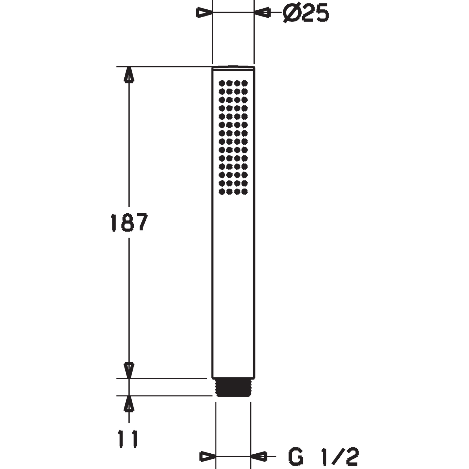 HA Handbrause HANSASTILO 5439 1-strahlig Chrom