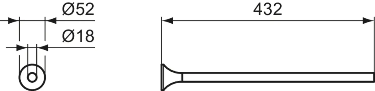 Handtuchstange La Dolce Vita Brushed Gold Handtuchstange La Dolce Vita Brushed Gold