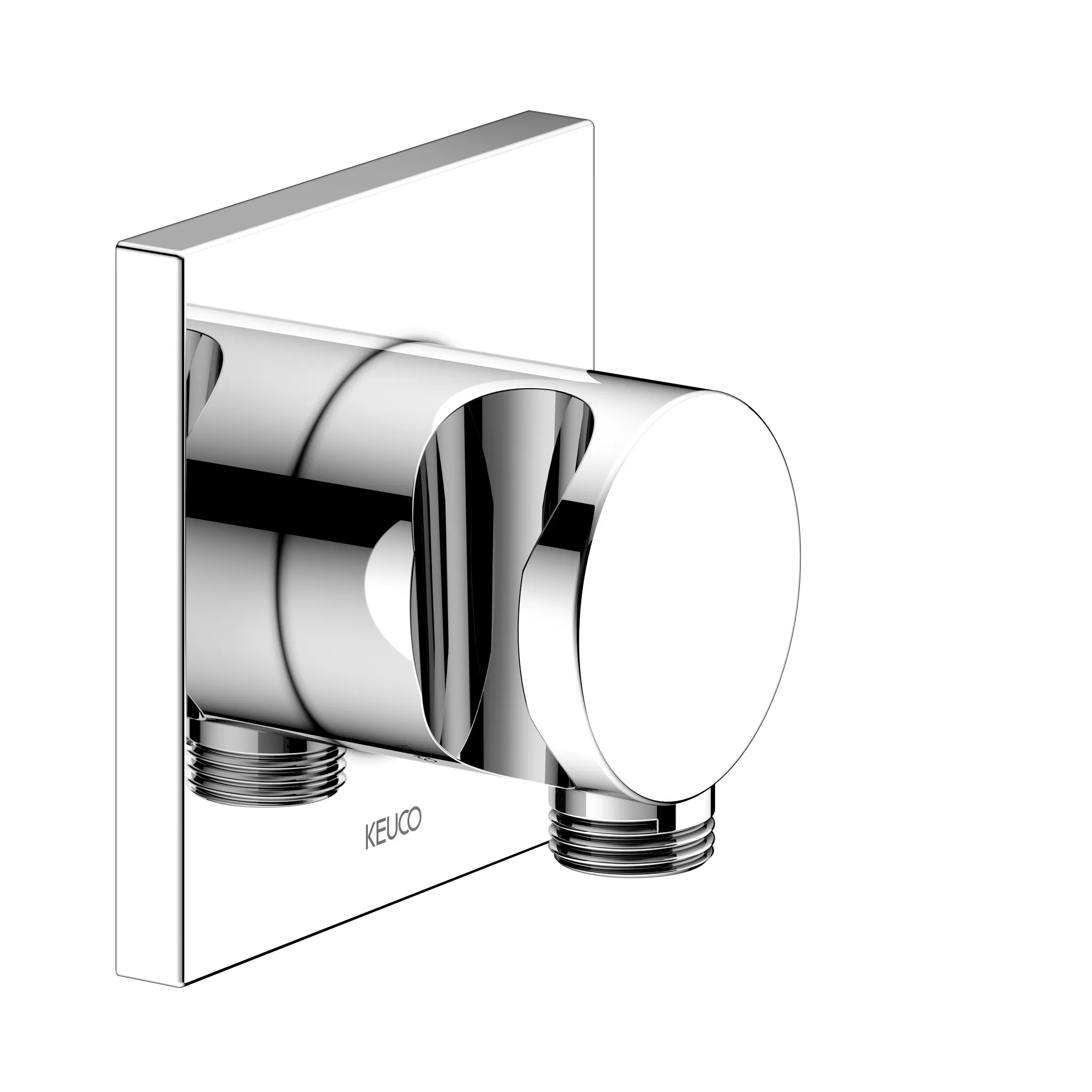 KEUCO IXMO Schlauchanschluss mit Brausehalter eckig verchromt