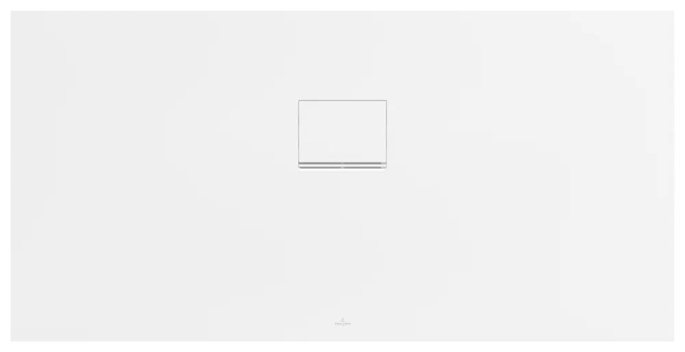 Villeroy & Boch Squaro Infinity Duschwanne, 1500x750x40mm, Quaryl, flächenbündiger Einbau, Stone White
