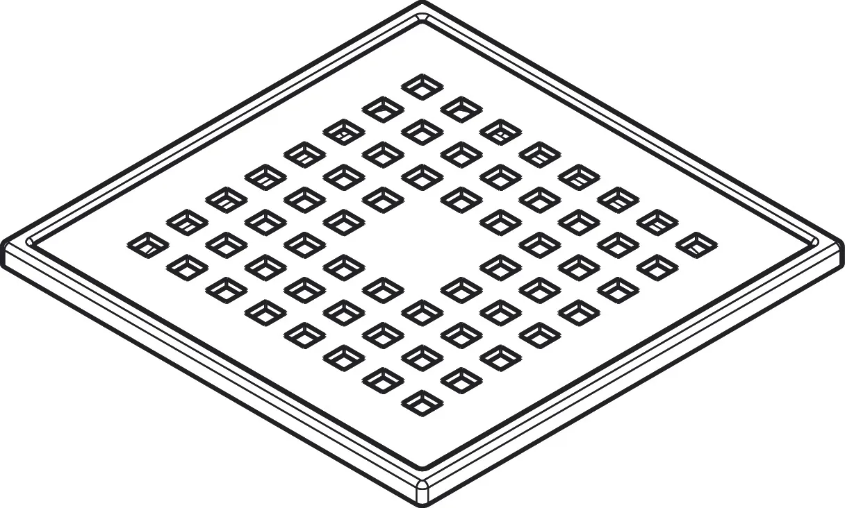 Hansgrohe Duschrinne „RainDrain Point“ in Edelstahl Hansgrohe Duschrinne „RainDrain Point“ in Edelstahl