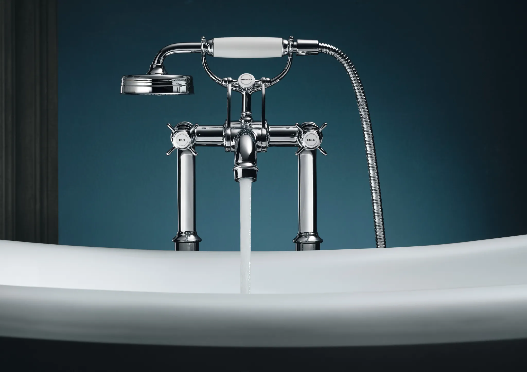 Zweigriff Wannenarmatur Axor Montreux Fertigset chrom zur Bodenmontage Zweigriff Wannenarmatur Axor Montreux Fertigset chrom zur Bodenmontage