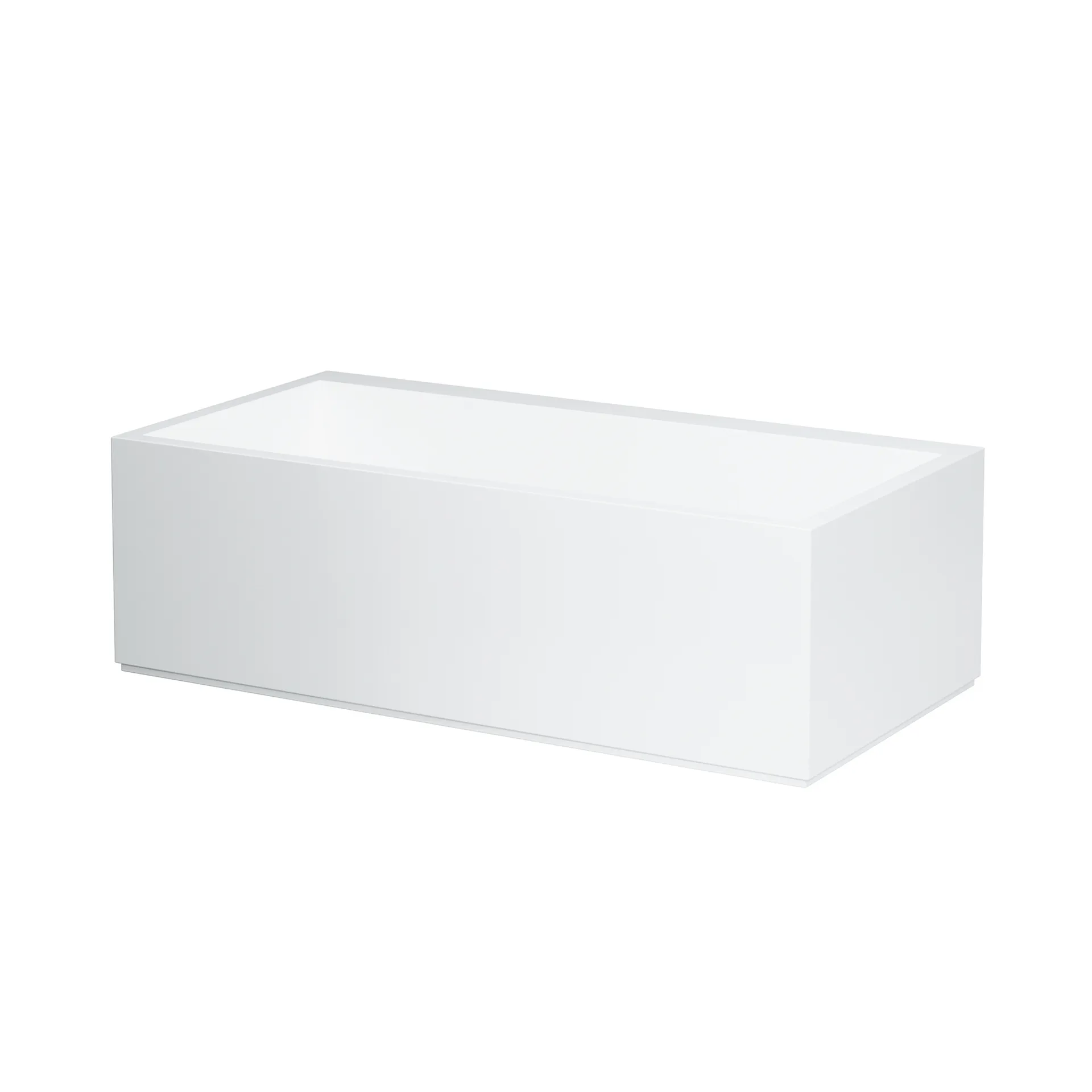 Laufen Badewanne „Kartell“ freistehend rechteck 170 × 86 cm in Weiß