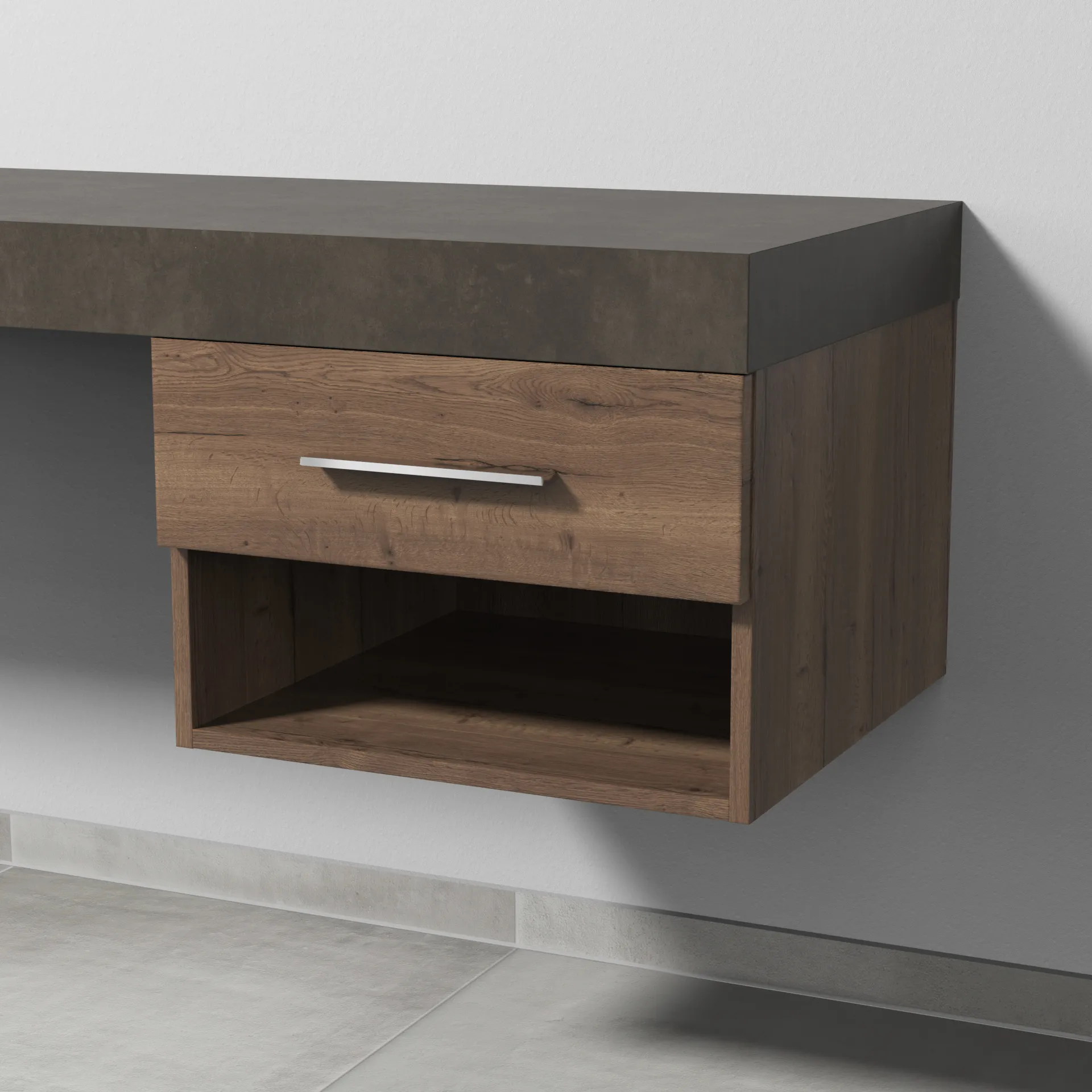 Sanipa Anbauschrank „2morrow“ 500 × 340 × 520 mm in Eiche Tabak Sanipa Anbauschrank „2morrow“ 500 × 340 × 520 mm in Eiche Tabak