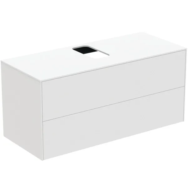 Ideal Standard Waschtischunterschrank Conca, 2 Auszüge, Weiß