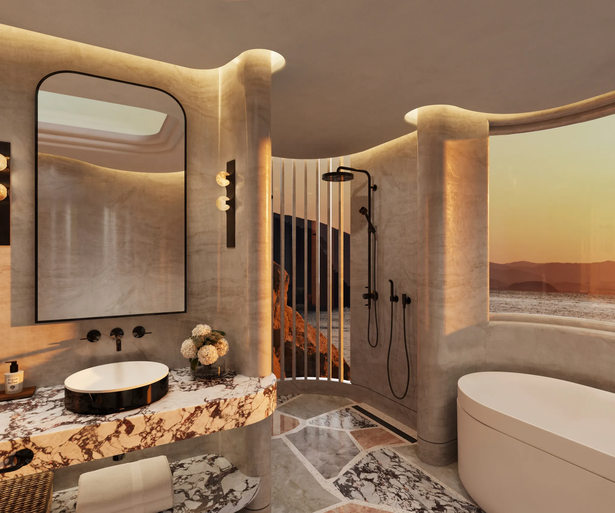 Hansgrohe AXOR Suite Waschbecken & Badewannen Badewanne 1900⁄850, Chrom Hansgrohe AXOR Suite Waschbecken & Badewannen Badewanne 1900⁄850, Chrom