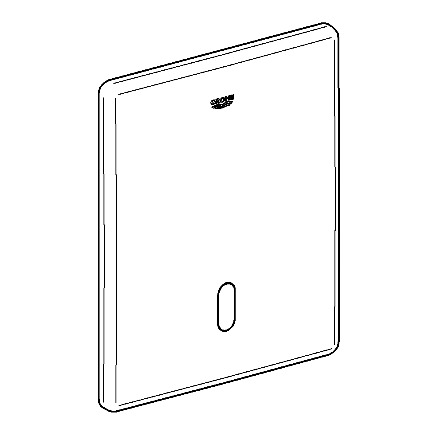 Infrarot-Elektronik Tectron Skate 38393_1, für WC-Druckspüler, mit Trafo 100-230 V AC, 50-60 Hz, 6 V DC, edelstahl