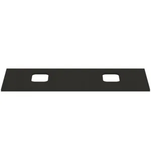 Waschtischplatte i.life B je ein Ausschnitt rechts und links für zwei Schalen 1202x507x18mm Weiß matt Waschtischplatte i.life B je ein Ausschnitt rechts und links für zwei Schalen 1202x507x18mm Weiß matt