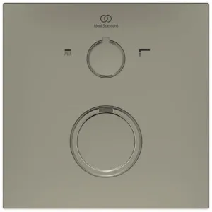 Badethermostat Unterputz Ceratherm C100, Bausatz 2, Rosette 163x163mm, Brushed Gold
