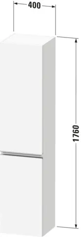 Duravit Hochschrank „Sivida“ 40 × 177 × 37,4 cm in Weiß Matt