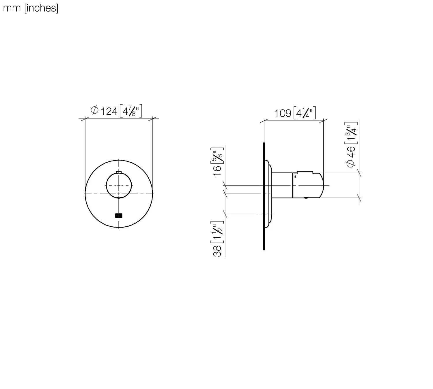 UP-Thermostat ohne Mengenregulierung MADISON Chrom 36503977