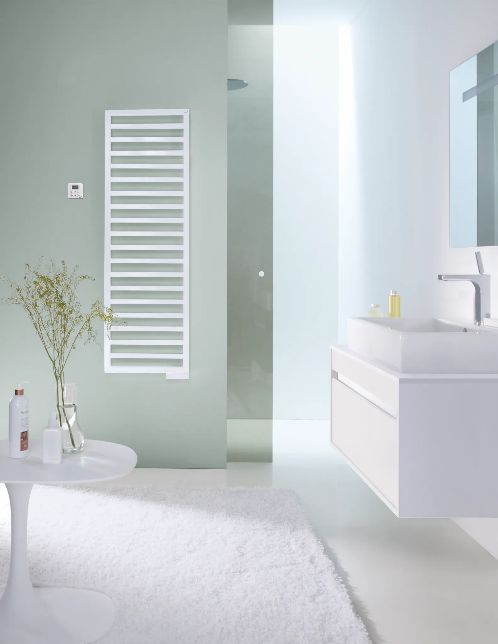 Zehnder Design-Elektroheizkörper „Quaro“ mit Heizstab RACY 60 × 183,5 cm in Anthracite Grey (RAL 7016, glänzend) Zehnder Design-Elektroheizkörper „Quaro“ mit Heizstab RACY 60 × 183,5 cm in Anthracite Grey (RAL 7016, glänzend)