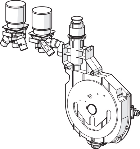 HA UP-Rohbauset Bade- und Brausearmatur HANSA 5303 DN20