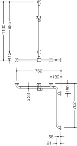 HEWI Haltegriff „Serie 801“