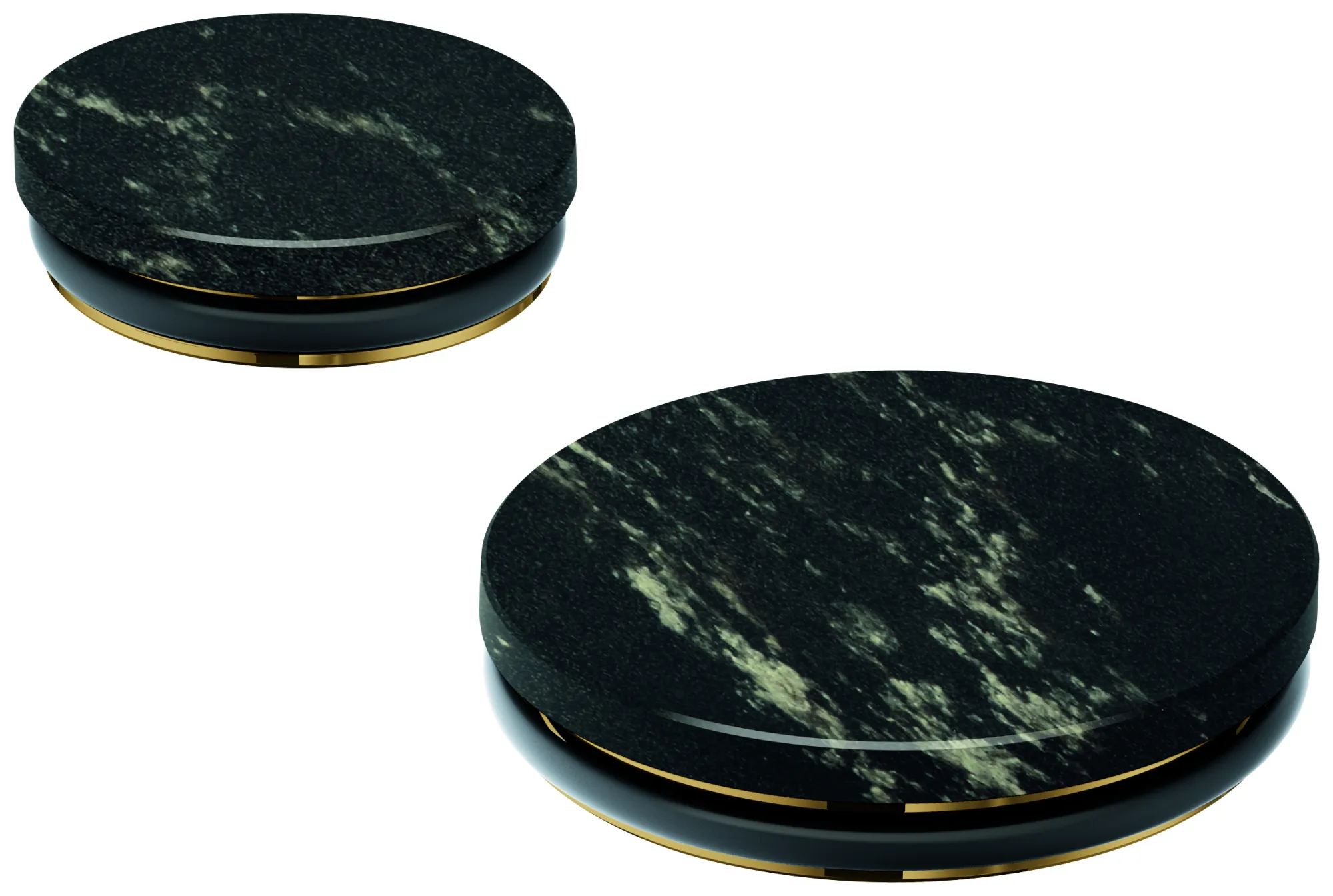 Einlagen Atrio Private Collection 48467, Material: Vanilla Noir Caesarstone Quarzverbundwerkstoff, für Knopfbetätigungen 24396, chrom Einlagen Atrio Private Collection 48467, Material: Vanilla Noir Caesarstone Quarzverbundwerkstoff, für Knopfbetätigungen 24396, chrom