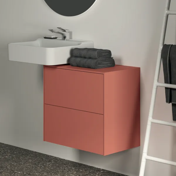 Ideal Standard Waschtischunterschrank Conca, 2 Auszüge, ohne Ausschnitt, 602x373x550 mm, Sunset Ideal Standard Waschtischunterschrank Conca, 2 Auszüge, ohne Ausschnitt, 602x373x550 mm, Sunset